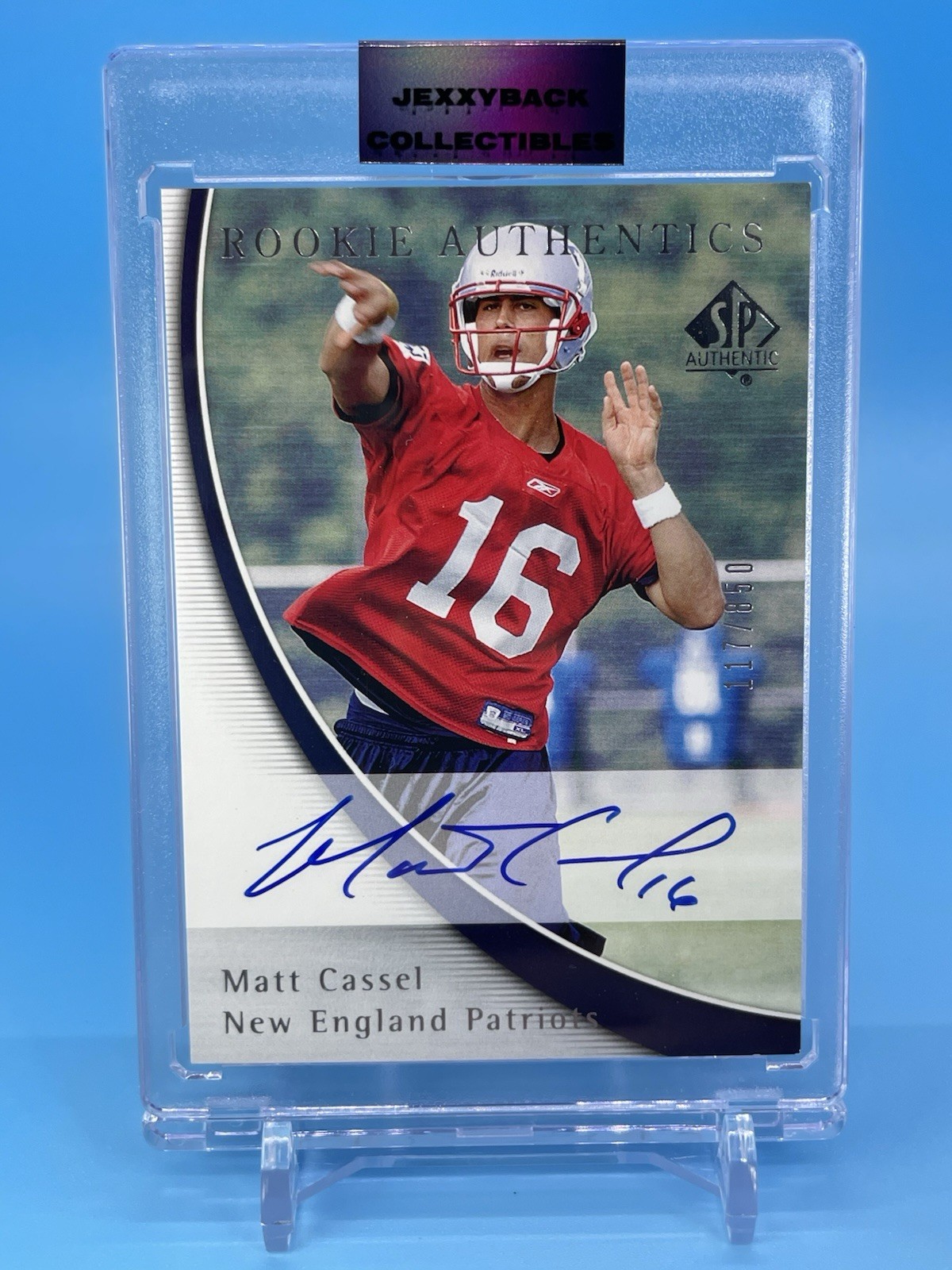2005 SP Authentic ~ MATT CASSEL ~ Rookie Authentics On Card RC Auto #'d /850 🔥
