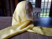 Vintage Bouffant Scarf by Mademoiselle 100 Pure Silk S4 