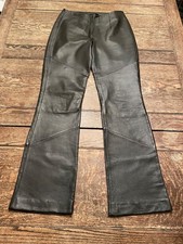 WILSON LEATHER Pelle Studio women's size 4 inseam 32 black soft Leather pants