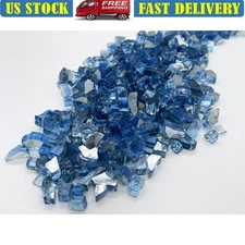 Premium Reflective Fire Glass 10 lbs Indoor Outdoor Fire Pit Decor Eco Friendly