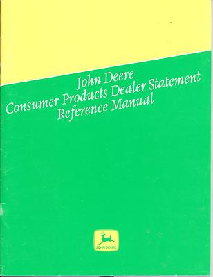 1990 John Deere Consumer Products Dealer Statement Reference Manual DKD1294