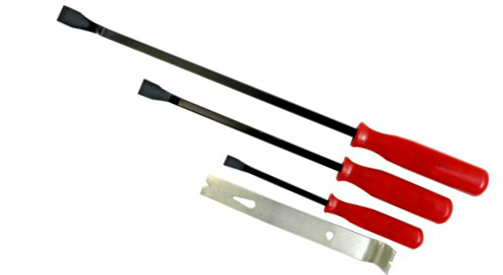 4 Piece Pry Crow Lever Bar Set  Wrecking Puller Bar Tool