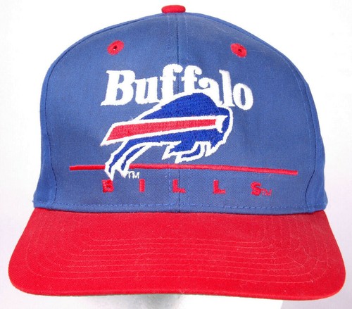 Vtg Buffalo Bills Hat-Team NFL-Blue Red 