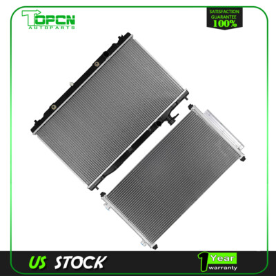 Fits 2007-2009 Honda CR-V Replacement Radiator & Condenser Cooling Assembly