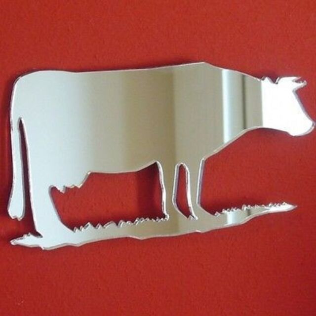 Cow Shaped Acrylic Mirrors - Various Sizes