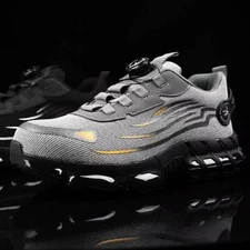 Steel Toe Safety Shoes Mens Work Boots Indestructible Sneakers Lightweight Shoes