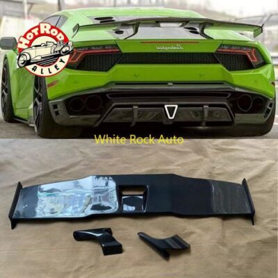 REAL CARBON FIBER REAR TRUNK SPOILER WING FOR LAMBORGHINI LP580 LP610 SQ STYLE
