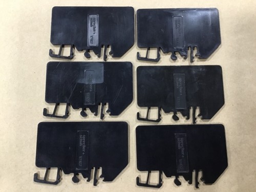Lot Of 6 Sprecher+Schuh V7-N37 End Caps Barrier For Terminal Blocks #19F27