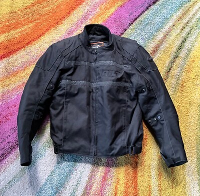 BILT Armored nylon riding jacket mens M black LIKE NEW | eBay