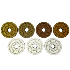 MB Stone 4″ Inferno Marble Polishing Pads, H & L – Full Set of 7 Pads