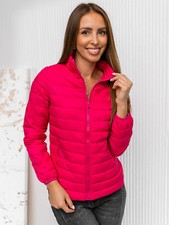 Übergangsjacke Sweatjacke Jacke Steppjacke Sport Stehkragen Damen BOLF Unifarben