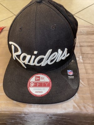New Era Raiders Hat Cap 9Fifty NFL Original Fit OSFM Snapback Ice Cube Wool  C1