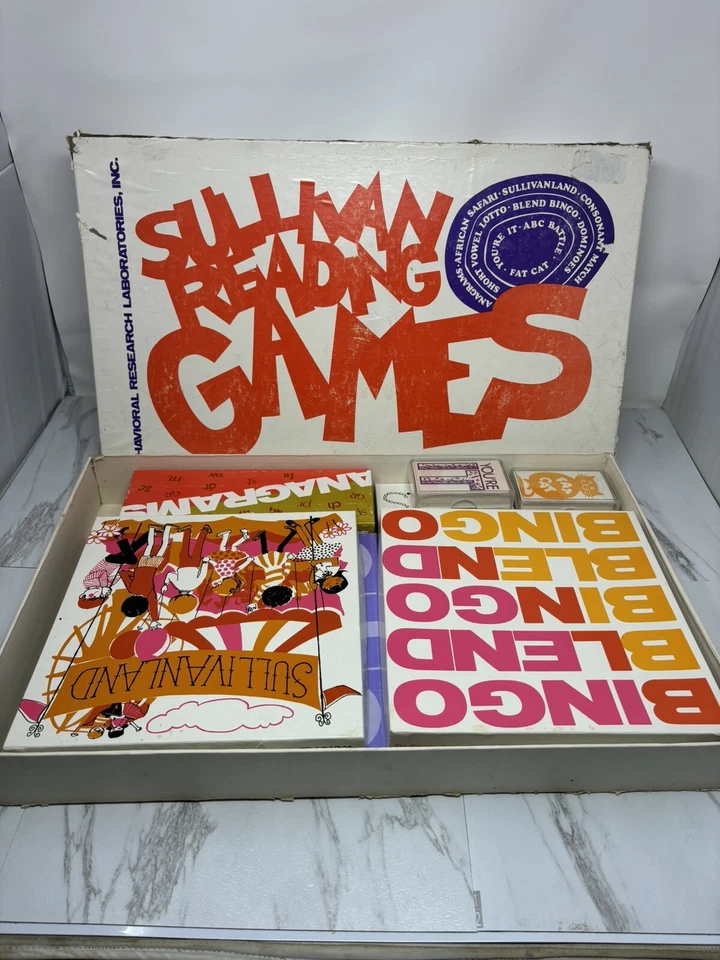 Sullivan Reading Games by Behavioral Research Laboratories, Inc. 1971 Vintage - Image 2 of 4