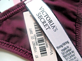 VICTORIA'S SECRET DREAM ANGELS Adjustable Thong Panty S M L XL 2XL Maroon VS