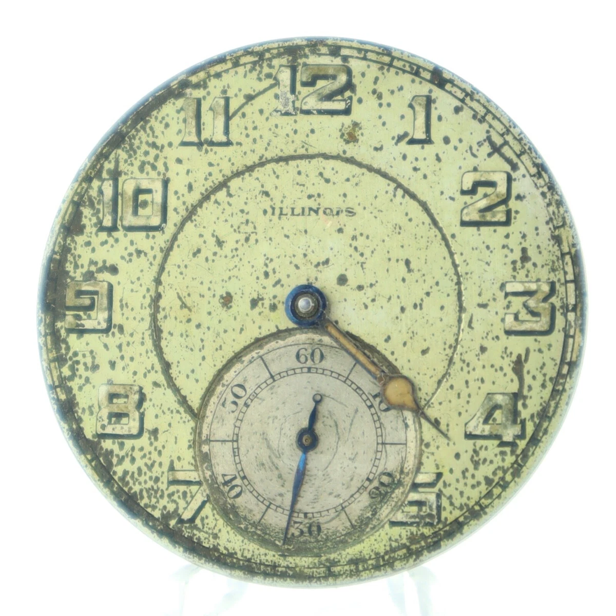 Antique 12 Size Illinois The Autocrat 17 Jewel Pocket Watch