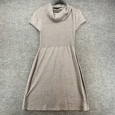 Calvin Klein Dress Womens L Gray Knit Cowl Neck A-Line Ladies Casual Sweater 90s