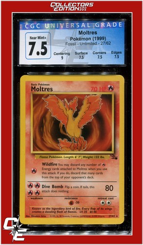 Moltres (Unlimited) graded CGC 7.5 for sale on eBay