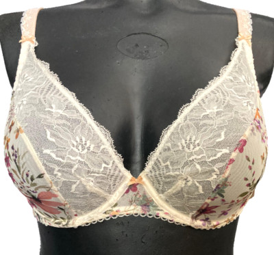 AUBADE Reine des Prés Triangle Spitzen BH mit Bügel Gr.80D UK36D OVP 115 