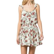 Free People | Dear You Floral Sleeveless Boho Chic Mini Dress Size M