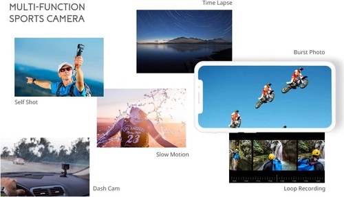 4K Sport Camera 170° Action Camera Ultra HD 20MP WiFi Waterproof Remote Control - Picture 8 of 12