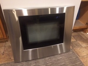 Thermador C271zs Oven Door Stainless Glass Panel 00144082 144082 16 10 049 03 Ebay