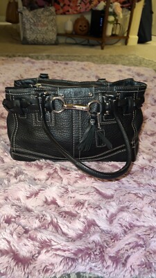 Coach Carryall Hampton Collection Brown Pebbled Leather Shoulder