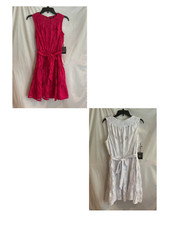 Women's Simply Vera Vera Wang Smocked Neck Floral Lined Sleeveless Dress NWT