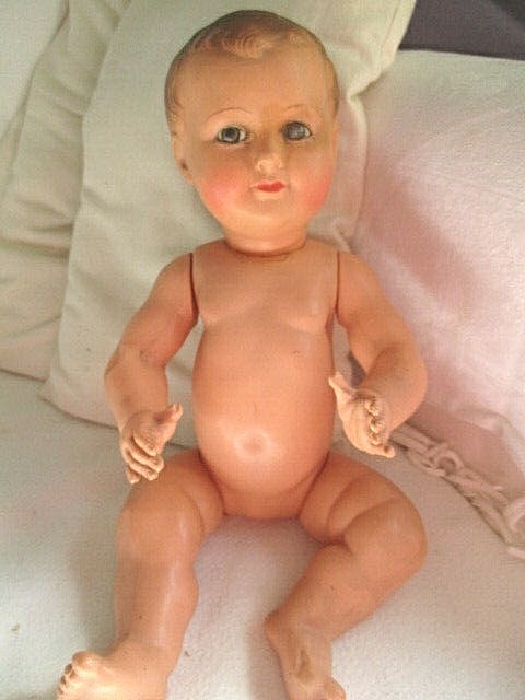 Baigneur Petitcollin Ancien En Celluloïd - 38 Cm - Années 50 - France