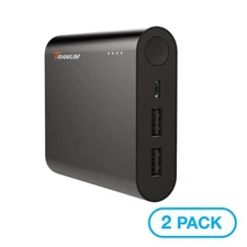 Trianium 2 Pack AtomPak 10400mAH Portable Battery Pack, Powerbank Charger