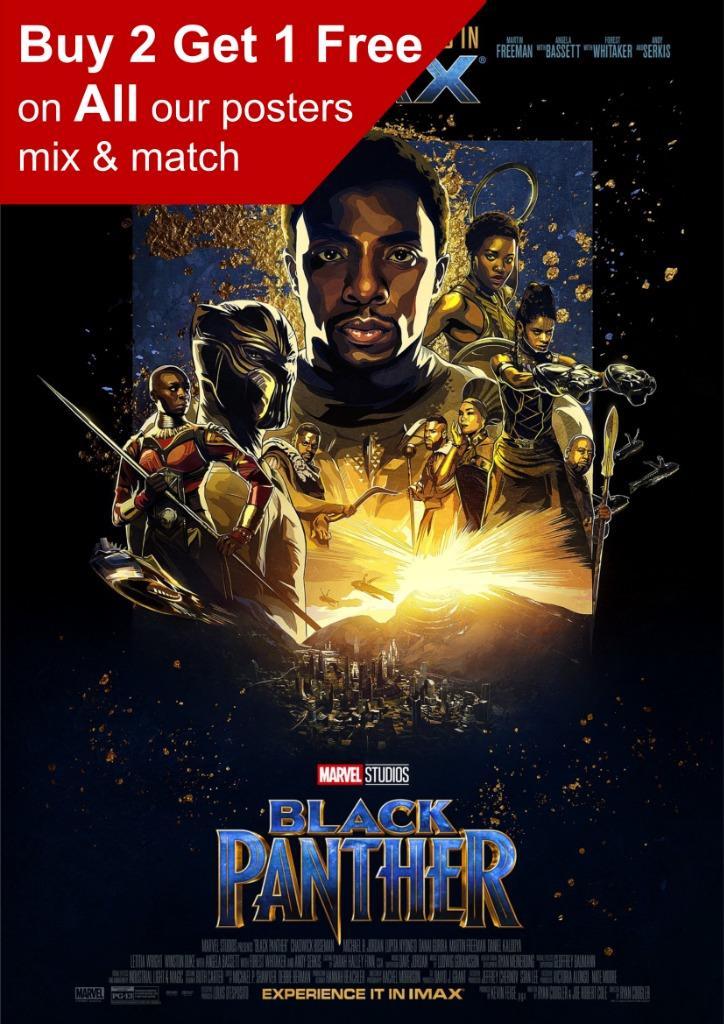 Marvel Black Panther Imax Movie Poster A5 A4 A3 A2 A1 | eBay