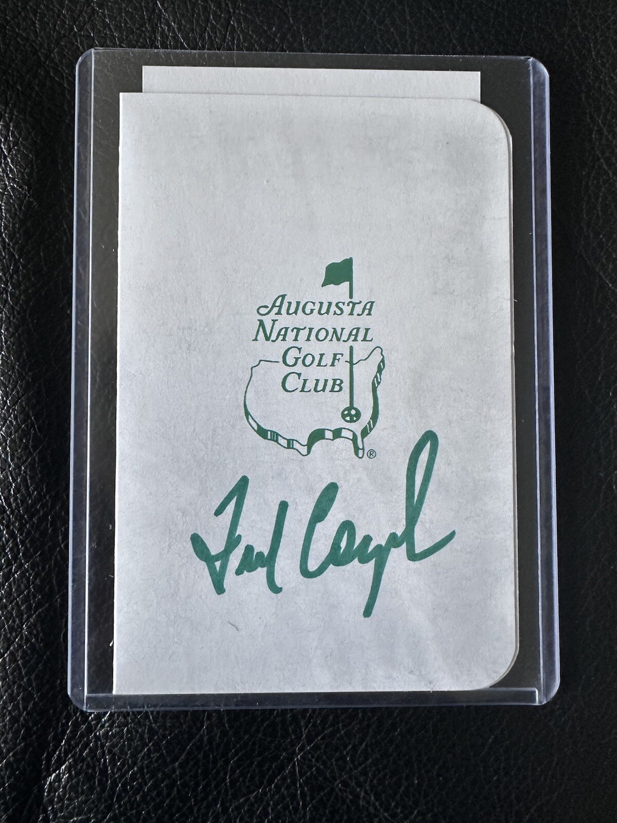 Fred Couples Autographed Signed Masters Augusta National Scorecard #3 JSA COA AT09188 