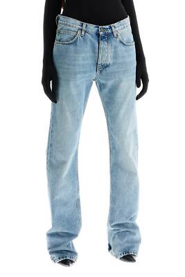 パンツ BALENCIAGA Women Straight Pants 794047TDW14 Blue Straight low-waisted jeans BALENCIAGA Woman Tg. 27 JEANS