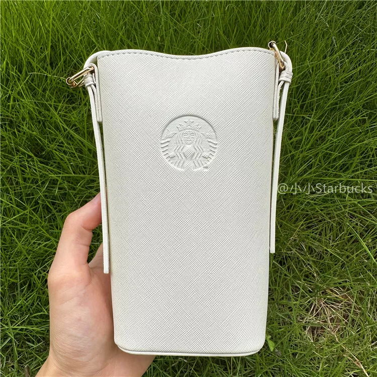 Starbucks 2023 Milk White Crossbody Bag Mini Card Bag Coin Wallet Multi function
