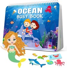 Preschool Busy Book for Toddlers Montessori Educational Learning Activity 3 