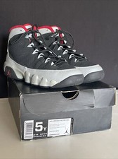 2012 Nike Air Jordan Retro 9 Johnny Kilroy Black Platinum Red Shoes 5Y
