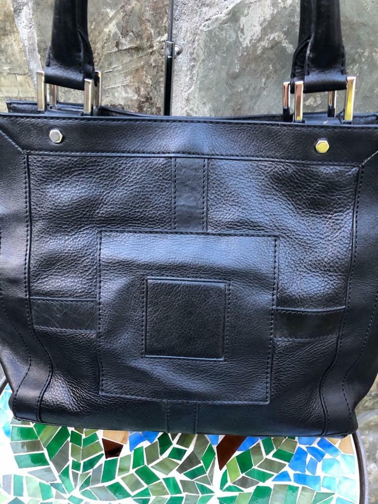 Johnathon Adler Nixon black leather tote bag (300 Gem