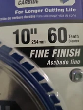 Avanti PRO 10" 60 Tooth Fine Finish Circular Saw Thin Kerf Carbide Blade  GC