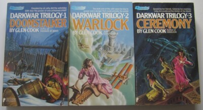 Darkwar #1-3 Glen Cook (3) PB LOT 1st Questar