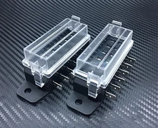 2 Pieces 6 Way DC32V-12v Circuit Blade Fuse Box Block Fuse Holder MINI ATC ATO