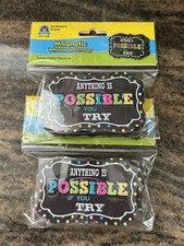 Teacher Created Resources - Chalkboard Brights Magnetic Whiteboard Eraser x2 NEW