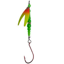 Kokanee Fishing Lure Dakota Orange Splashed Size 3 Spinner Green Beads