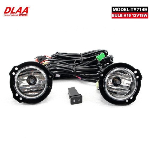 2Pcs Front Fog Lights Assembly w/ Clear Lens Grills Bumper For Toyota Agya wiog - Picture 5 of 6