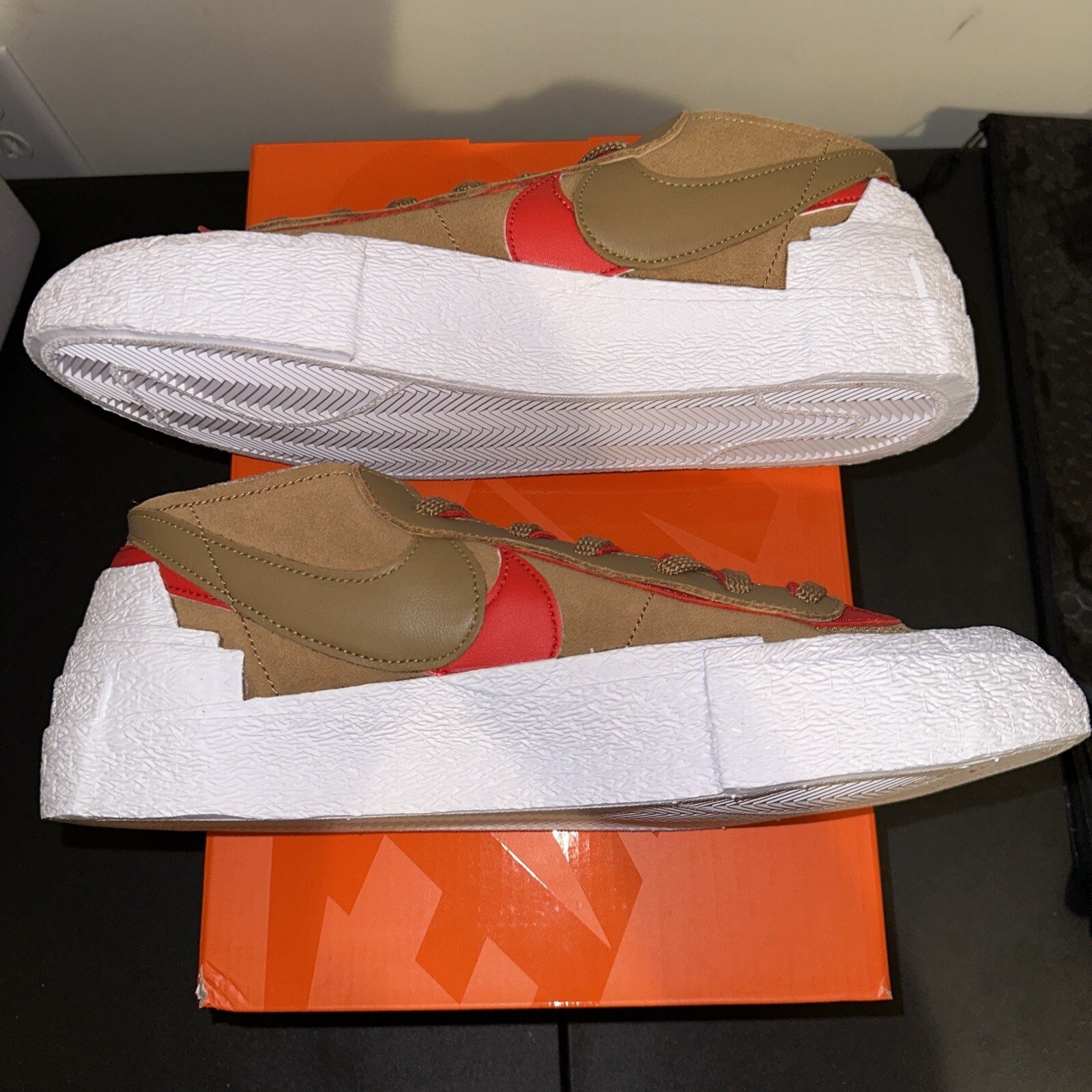 SACAI X NIKE Taglia 12 Nike Sacai x Blazer marrone basso britannico