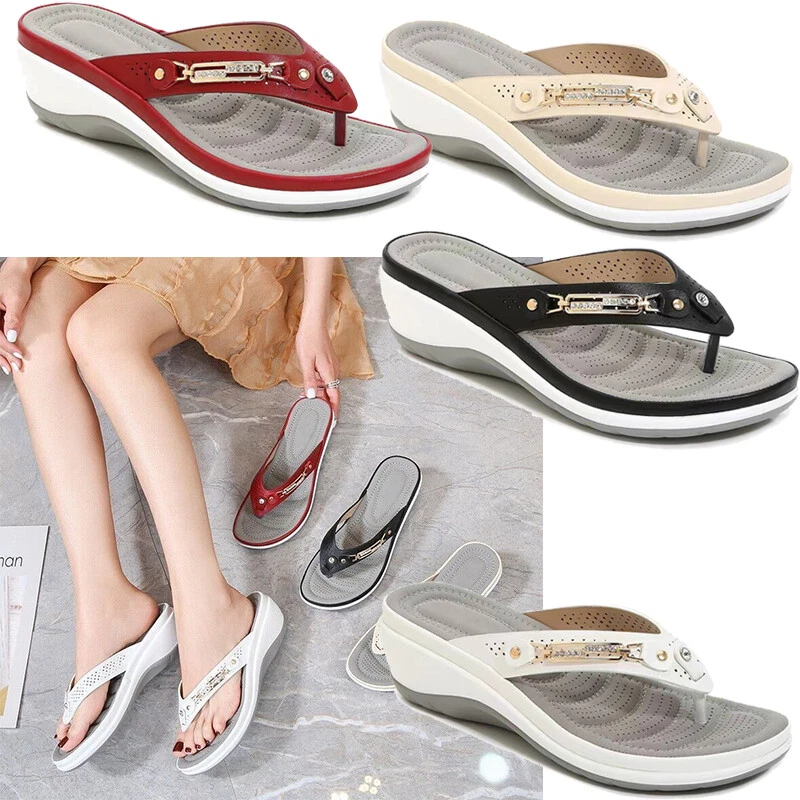 Womens flip flops with arch support sales