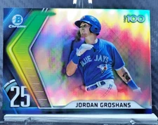 Jordan Groshans 2022 Bowman Chrome TOP 100 REFRACTOR #BTP-25 - Blue Jays RC