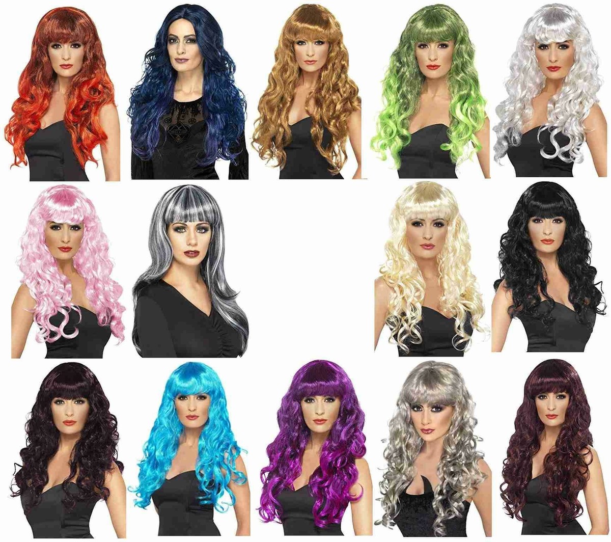 Siren Purple Long Curly Ladies Wig Siren Purple Long Curly Ladies Wig