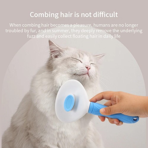 Spazzola autopulente depilatore cane gatto pettine toelettatura massaggio deshedding - Foto 2 di 13