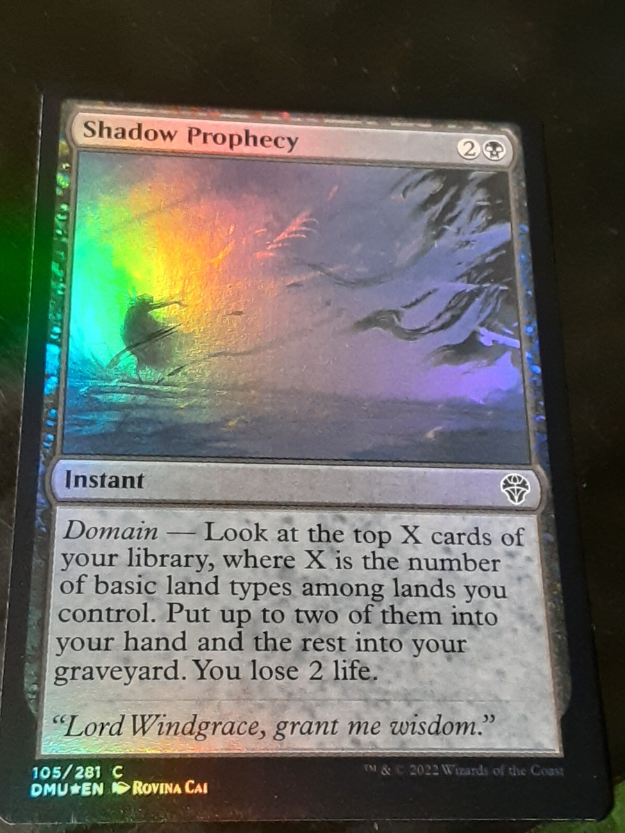 Shadow Prophecy FOIL , Dominaria United , Near Mint ,MTG