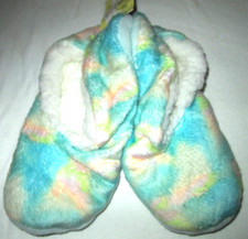 Kid's Non-Skid Cozy House Slippers- Sz S-NEW-Multicolor-length 8 inches