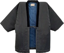 Japanese Warm Wear Kimono Hanten Winter Jacket Free size Color 189 Made in Japan